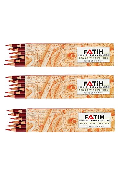 Fatih قلم نسخ أحمر 36 قطعة (25020)