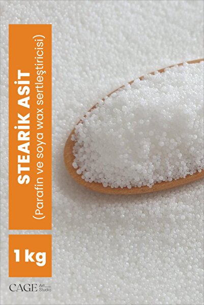Cageartstudio Stearik Asit / Starin - Soya wax ve parafin sertleştircisi 1 Kg