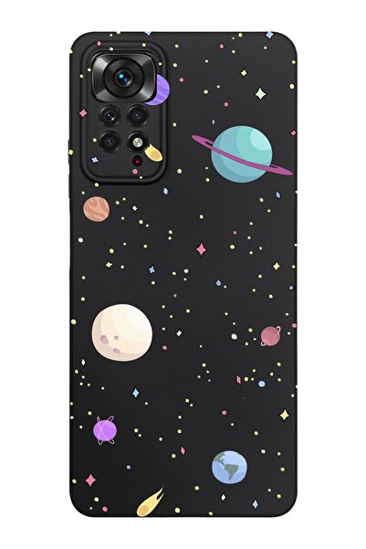 shoptocase Xiaomi Redmi Note 11 Pro Uyumlu Gezegenler Desenli Telefon Kılıfı