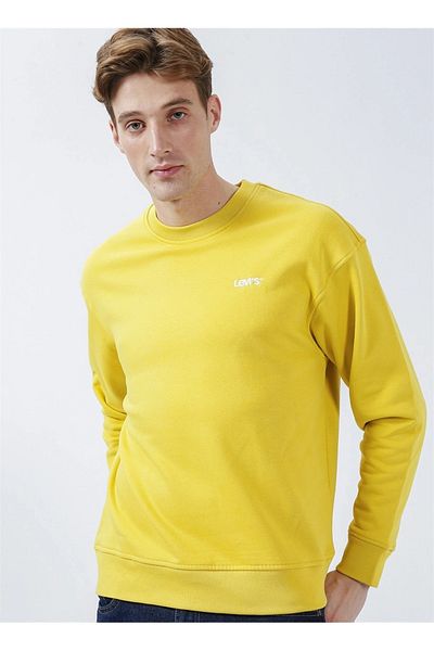 Levi's Ανδρικό κίτρινο φούτερ με λαιμόκοψη - A7750-0001