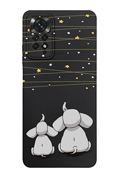 shoptocase Xiaomi Redmi Note 11 Pro Uyumlu Yıldızlı Filler Desenli Telefon Kı...