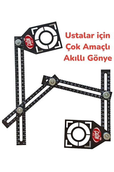 Vulli Çok Amaçlı Akıllı Gönye - Çift Kafalı