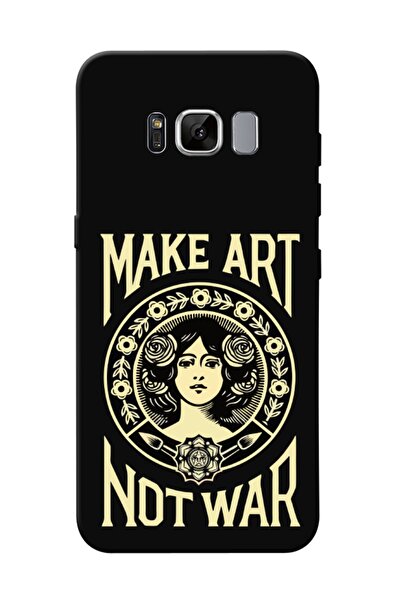 frondcase حافظة هاتف سامسونج S8 بلس Make Art Not War باللون الأسود