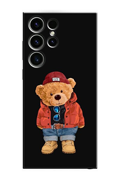 frondcase حافظة هاتف سامسونج S23 الترا تيدي بير باللون الأسود