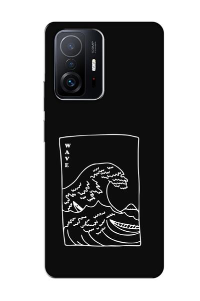 frondcase حافظة هاتف Xiaomi Mi 11t Kanagawa Wave باللون الأسود