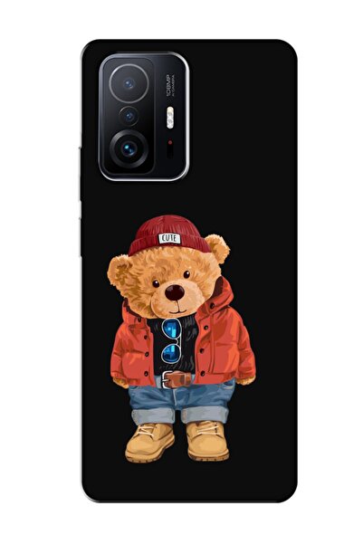 frondcase حافظة هاتف Xiaomi Mi 11t تيدي بير باللون الأسود