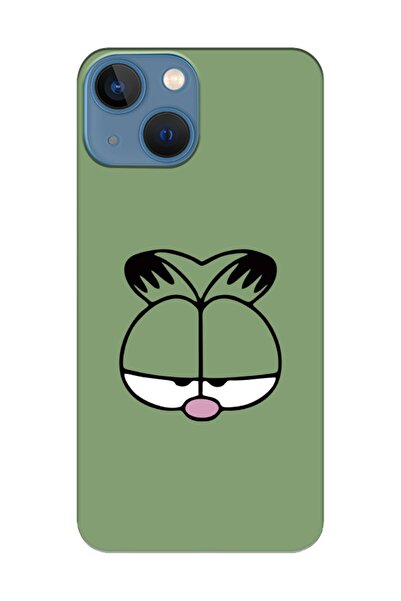 frondcase حافظة هاتف آيفون 13 ميني غارفيلد باللون الأخضر