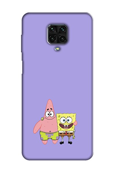 frondcase حافظة هاتف Redmi Note 9 Pro سبونج بوب وباتريك ستار ليلك