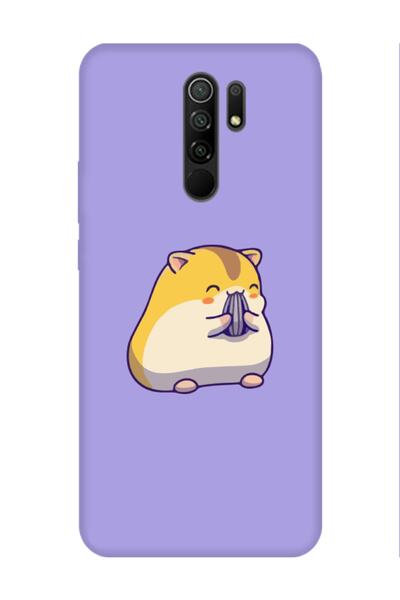 frondcase حافظة هاتف Redmi 9 لطيف الهامستر ليلك