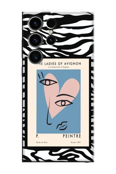 frondcase حافظة لهاتف سامسونج S23 الترا زيبرا بيكاسو باللون الأسود