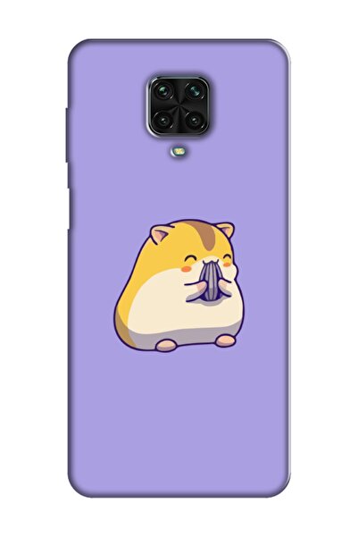 frondcase حافظة هاتف Redmi Note 9 Pro لطيفة على شكل هامستر أرجواني