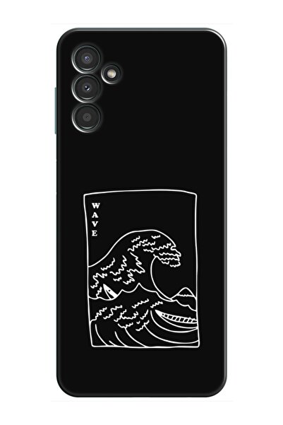 frondcase حافظة لهاتف سامسونج A34 كاناجاوا ويف باللون الأسود