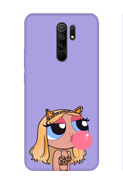 frondcase حافظة هاتف Redmi 9 Powerpuff Girls أرجواني