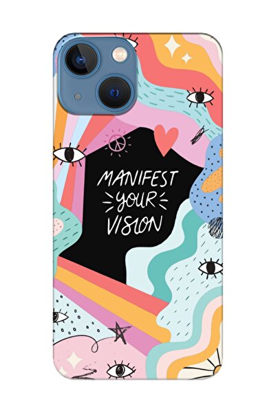 frondcase حافظة هاتف آيفون 13 ميني تكشف عن رؤيتك باللون الأسود