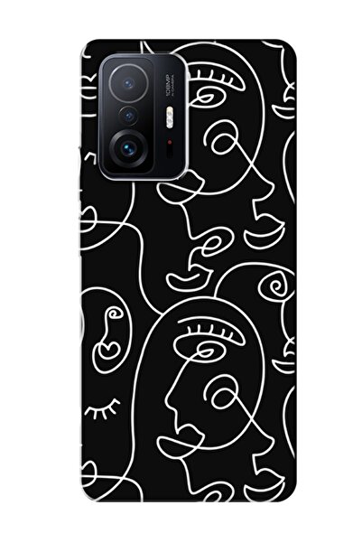 frondcase حافظة هاتف Xiaomi Mi 11t Face Art باللون الأسود