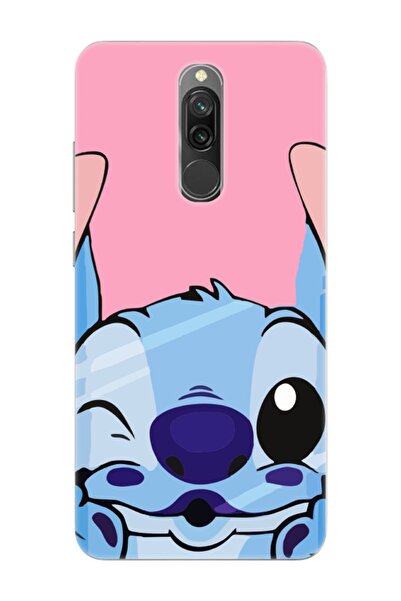 frondcase Redmi 8 Stitch Pembe Telefon Kılıfı