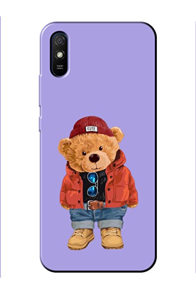 frondcase حافظة هاتف Redmi 9a تيدي بير ليلك