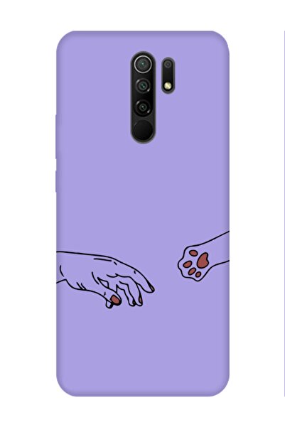 frondcase حافظة هاتف Redmi 9 Hand And Paw Lilac