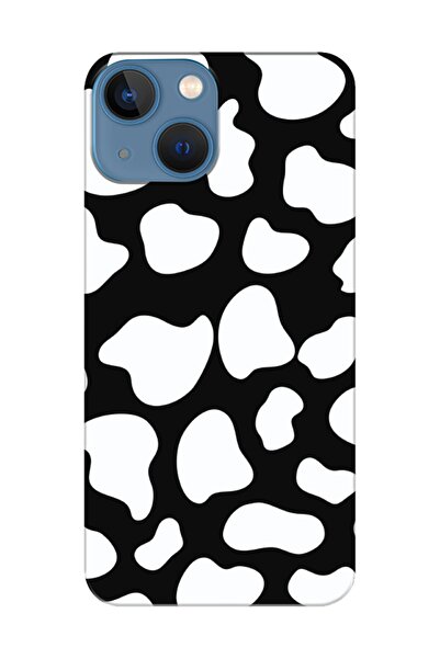 frondcase حافظة هاتف آيفون 13 ميني بقرة سوداء