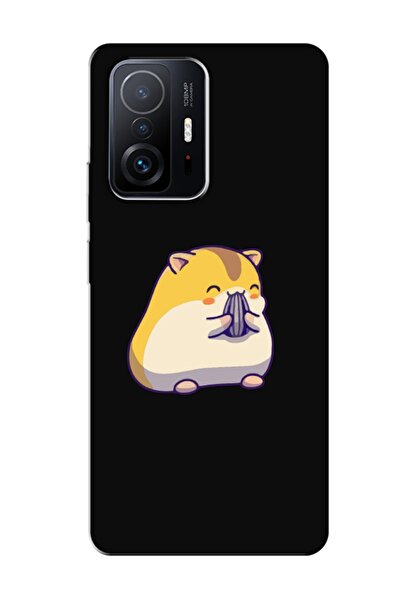 frondcase حافظة هاتف لهاتف Xiaomi Mi 11t Pro لطيف هامستر أسود