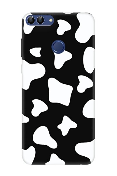 frondcase حافظة هاتف هواوي بي سمارت باللون الأسود مع نمط الدلماسي