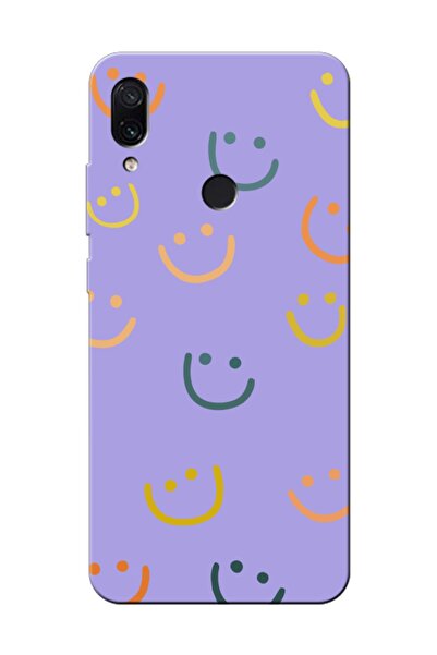 frondcase حافظة هاتف Redmi Note 7 Emoji Smiley Face Lilac