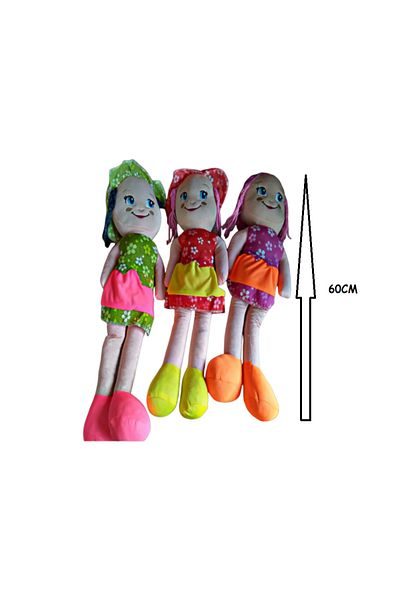 JOYFUL CHİLD Doll 60cm with Colorful Dress