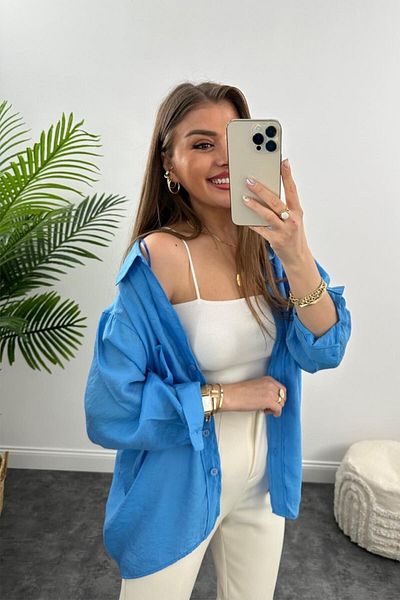 buqre's moda Calitate de lux - Design de cămașă casual de bază