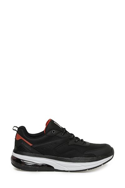 Kinetix HARVEY PU 3PR Black Men's Running Shoes