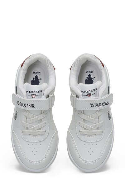 U.S. Polo Assn. Bílé chlapecké tenisky BERKELEY JR 3PR