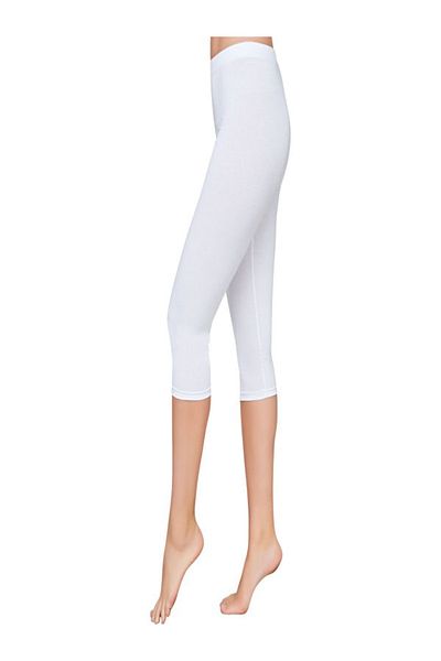 buğlem collection women's lycra combed cotton capri