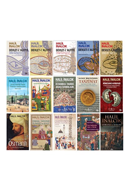 TÜRKİYE İŞ BANKASI KÜLTÜR YAYINLARI Halil Inalcık 15 Kitaplık Dev Set
