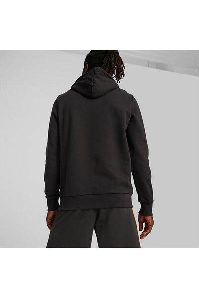 Puma Men's Black Hooded Logo Hoodie -53951856