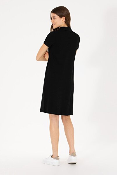 U.S. Polo Assn. ΠΟΛΟ ΑΣΝ ΗΠΑ 1567323   - Μαύρο XL Πλεκτό Στάνταρ Φόρεμα