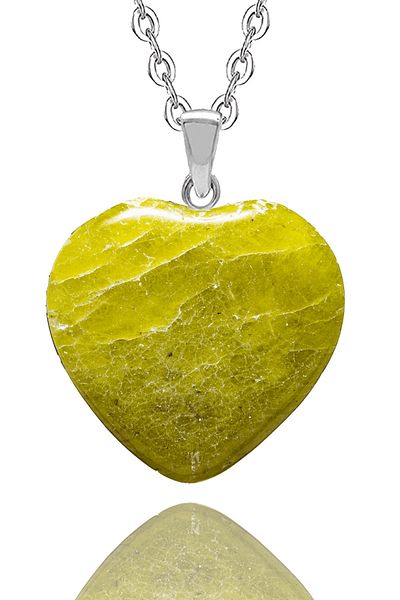 Tesbih Atölyesi Certified Heart Model Real Jade Necklace