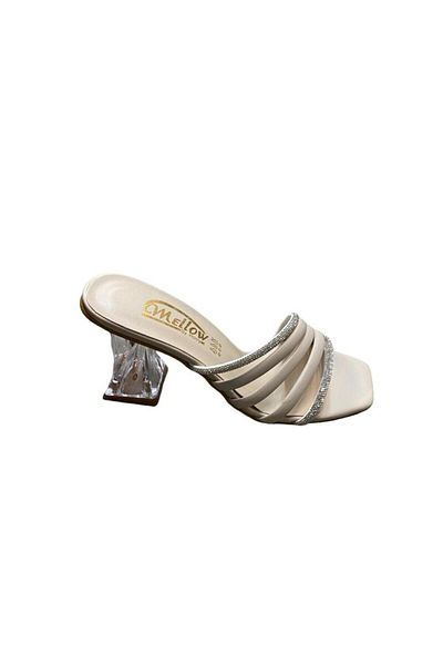 MELLOW Women's Stone Heeled Slippers