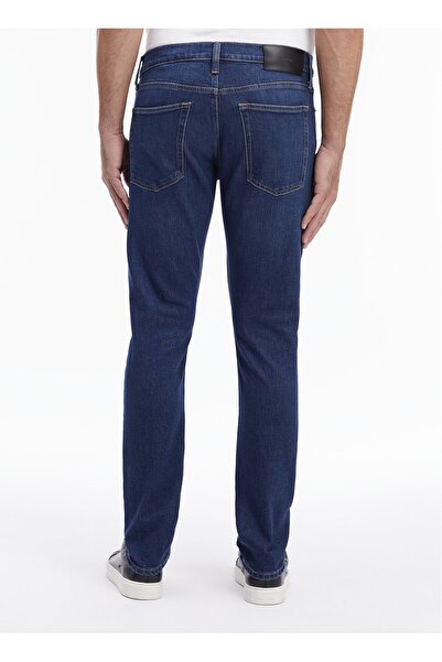 Calvin Klein Normal Bel Normal Paça Slim Fit Mavi Erkek Denim Pantolon K10K1114561BJ