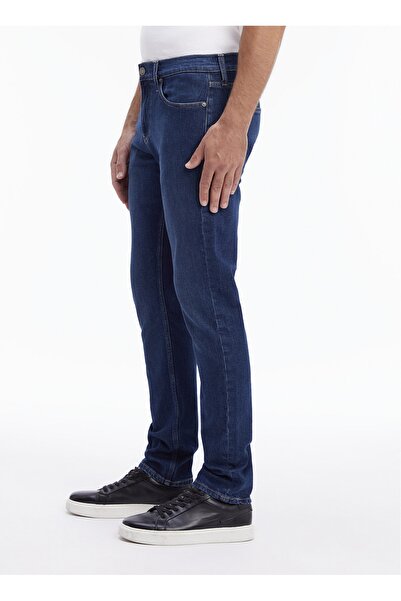 Calvin Klein Normal Bel Normal Paça Slim Fit Mavi Erkek Denim Pantolon K10K1114561BJ