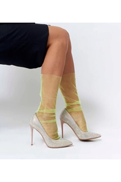 es moda shop Салса вечерни тюлени чорапи флуоресцентно жълти