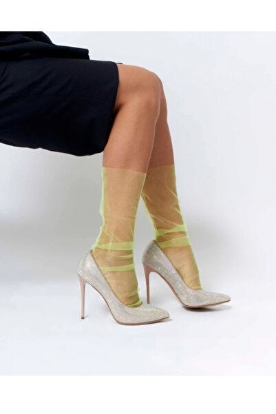es moda shop Салса вечерни тюлени чорапи флуоресцентно жълти