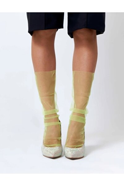 es moda shop Салса вечерни тюлени чорапи флуоресцентно жълти