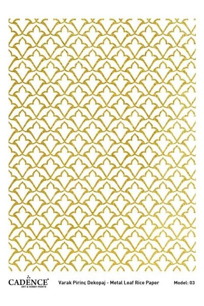 Cadence Gold Foil Brass Decopage Model 03
