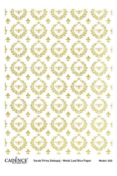 Cadence Gold Foil Brass Decopage Model 40