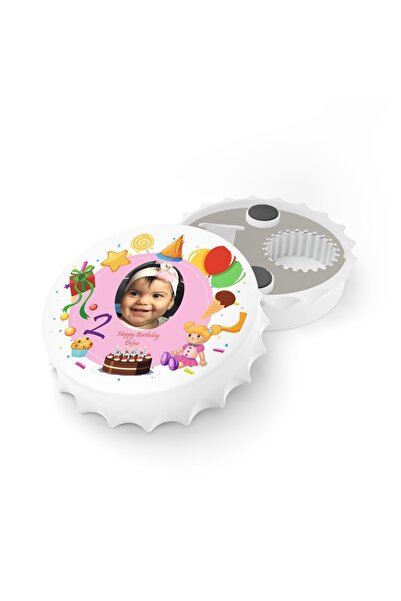 LEYLASER 50 Adet Kapak Açacak Resimli Kişiye Özel Magnet Buzdolabı Süsü, Doğu...