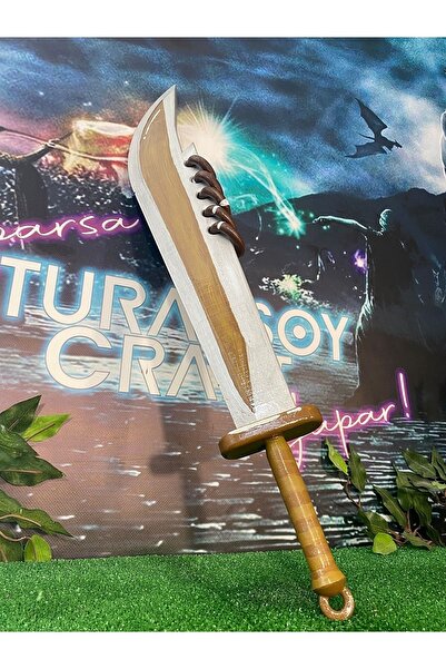 TuransoyCraft Metin Dolunay Kılıcı+2 Gerçek Boy 67 CM (SERT PLASTİKTİR)
