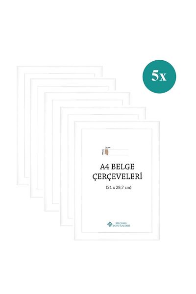 Selçuklu Sanat A4 Frame 1stClass 22mm Pack of 5 (color: white)