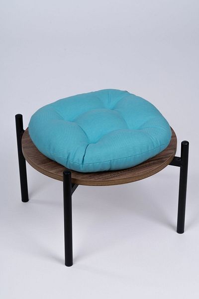 ALTINPAMUK Turquoise 39 cm Laurel Round Chair - Stool Cushion