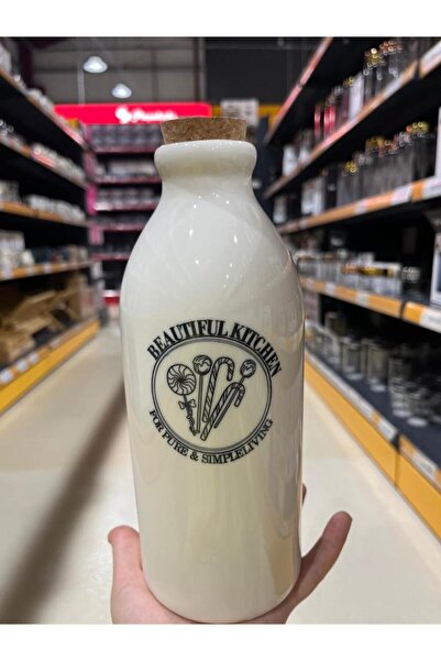 Decorland İKONİK PORSELEN SÜT ŞİŞESİ 1LT