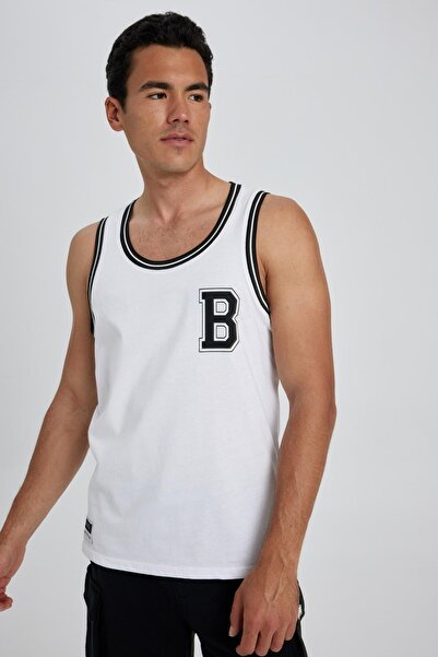 DeFacto Спортист с принт с кръгло деколте - стандартна кройка A5701ax23hs