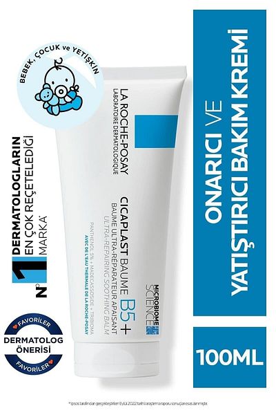 La Roche Posay Cicaplast Baume B5 - بلسم مهدئ ومصلح للعناية بالجسم للأطفال والكبار